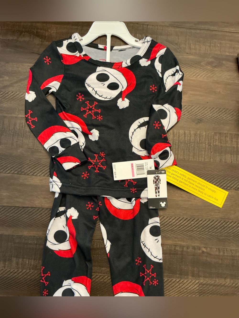 Disney Jack Skellington Santa nightmare before Christmas Pajama Set